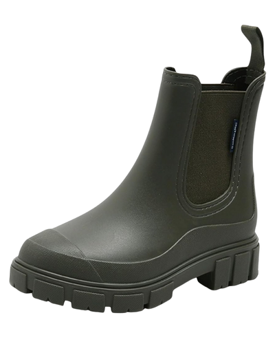 DRECAGE Wellies Boots Women Waterproof Short Chelsea Fashion Ladies