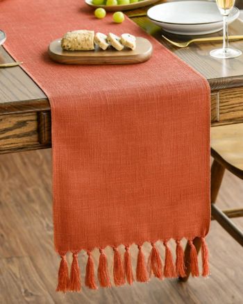 Image of orange table runner