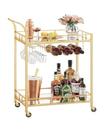 Image of gold drinks cart