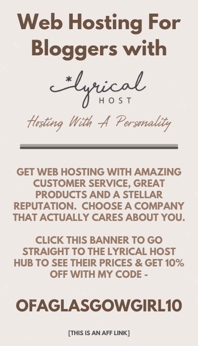 Lyrical Host Website Hosting with 10% off code: OFAGLASGOWGIRL
